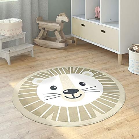 Alfombra Infantil Redonda Luna Koala Cabeza León Cover