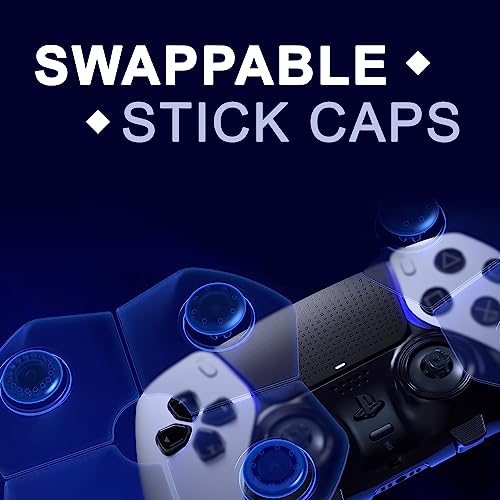Image of Performance Thumbstick Caps Replacement Kit for PS5 DualSense Edge Controller, Thumb Stick Grips Accessories for PlayStation 5 Pro Elite Controller (Standard Concave*2, Low Dome*2, High Dome*2, Black)