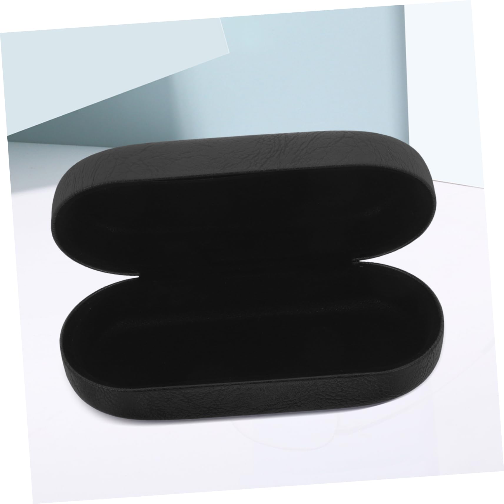 Homoyoyo 5 Piezas Estuche Para Gafas De Sol Conformado Caso Organizador Almacenamiento Plegable Viajar Delgado Estuche Rígido Para Gafas De Sol Bolsa Duro Múltiple Black Hoja De Hierro