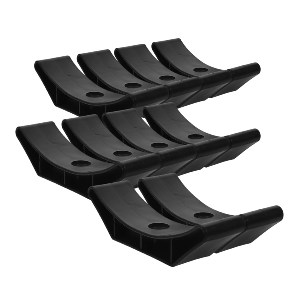 Happyyami 10Pcs Dumbbell Bracket Weight Storage Rack for Home Gym Stable Base Design Dumbbell Holder to Prevent Rolling and Floor Damage