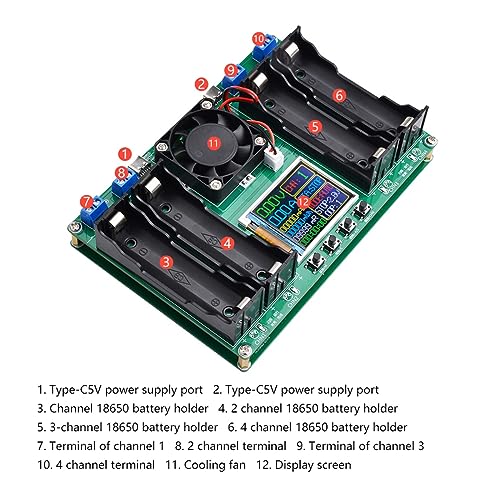 VENEKA 1 PCS 18650 Testador de Capacidade da Bateria de Lítio MAh Módulo Detector de Energia da Bate