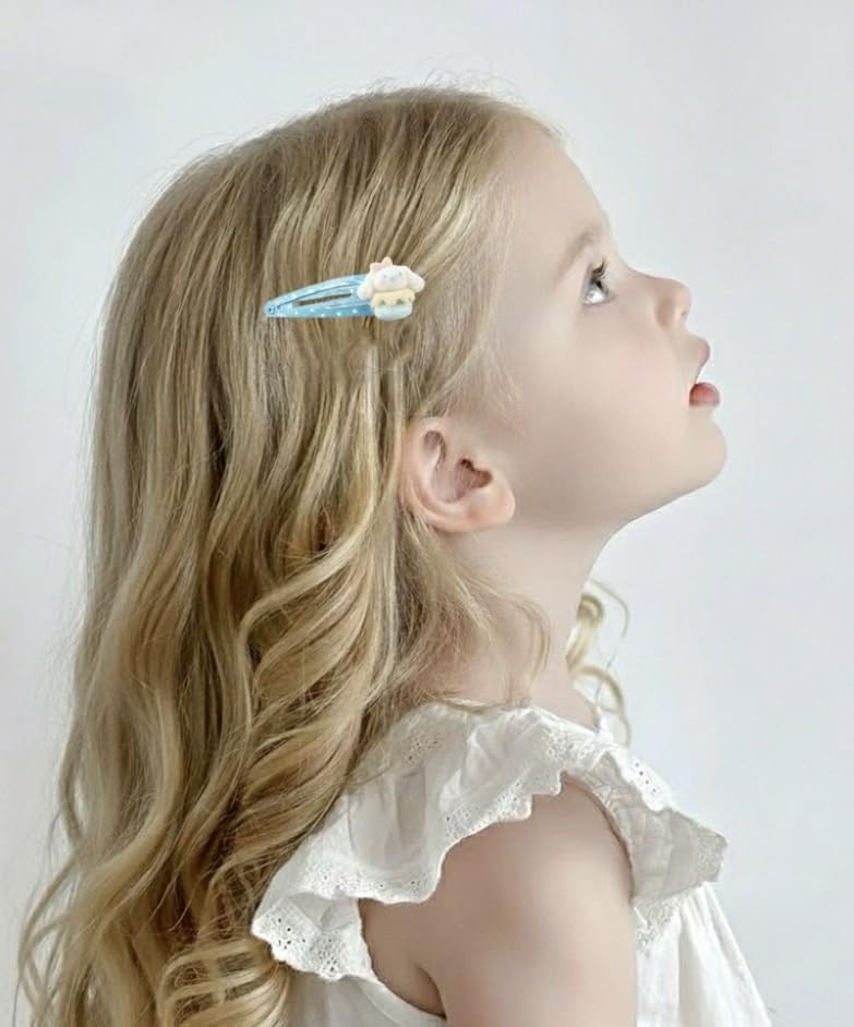 Pinzas para el cabello con diseño de cachorro cartoon miniatura 4