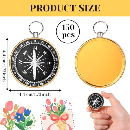 Huquary Compass Souvenir para Eventos de Viaje 150 Pcs miniatura 2