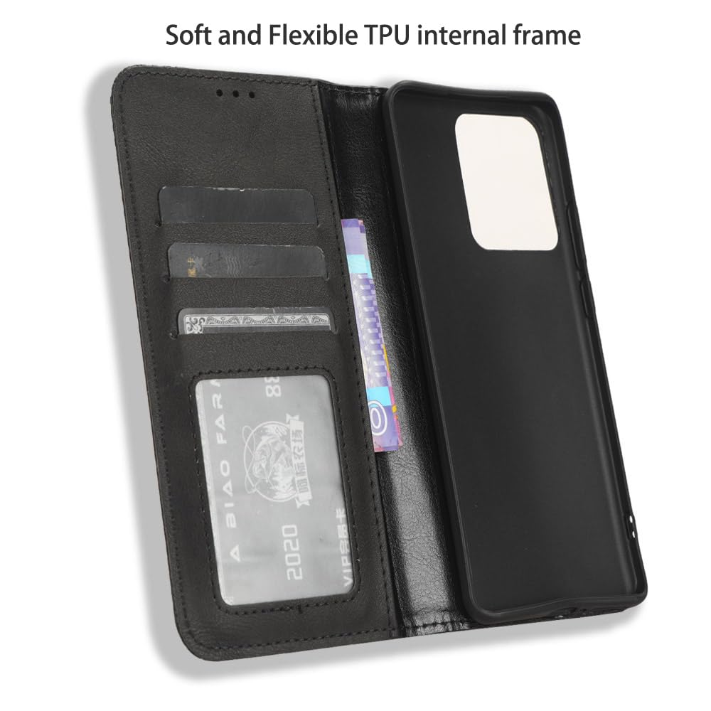 Custodia Motorola Moto Edge 40 In Pelle Blu Con Portafoglio E Supporto: Protezione Elegante E Pratica