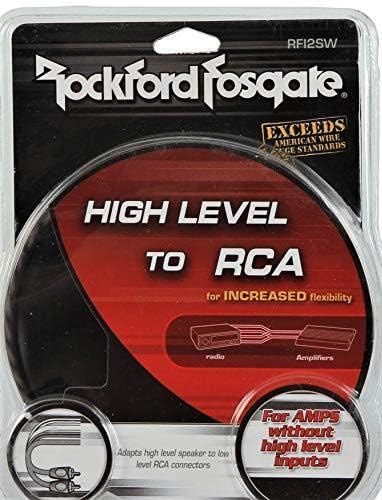 Rockford Fosgate RFI2SW High Level Speaker Line to Male RCA Adapter