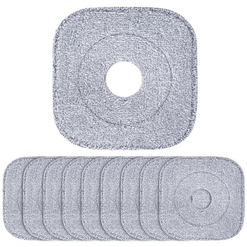 Recharges serpillères microfibres 21,8 cm en lot de 10 lavables pour balai True & Tidy