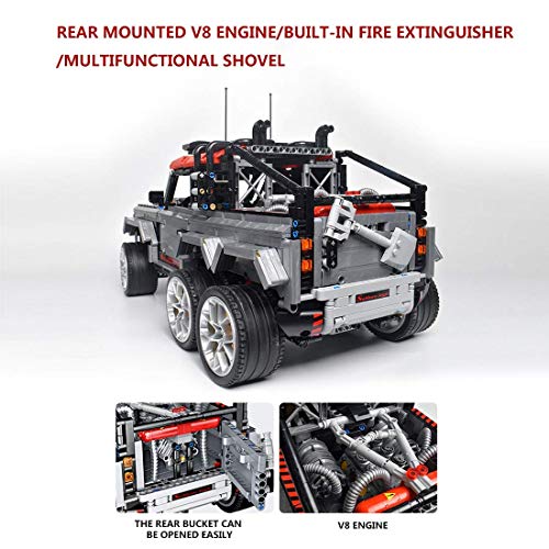 n.g. Home Decor Technic Sportwagen für Land Rover Defender Bausatz 3082 Blöcke - Kompatibel mit Lego – Bild 7