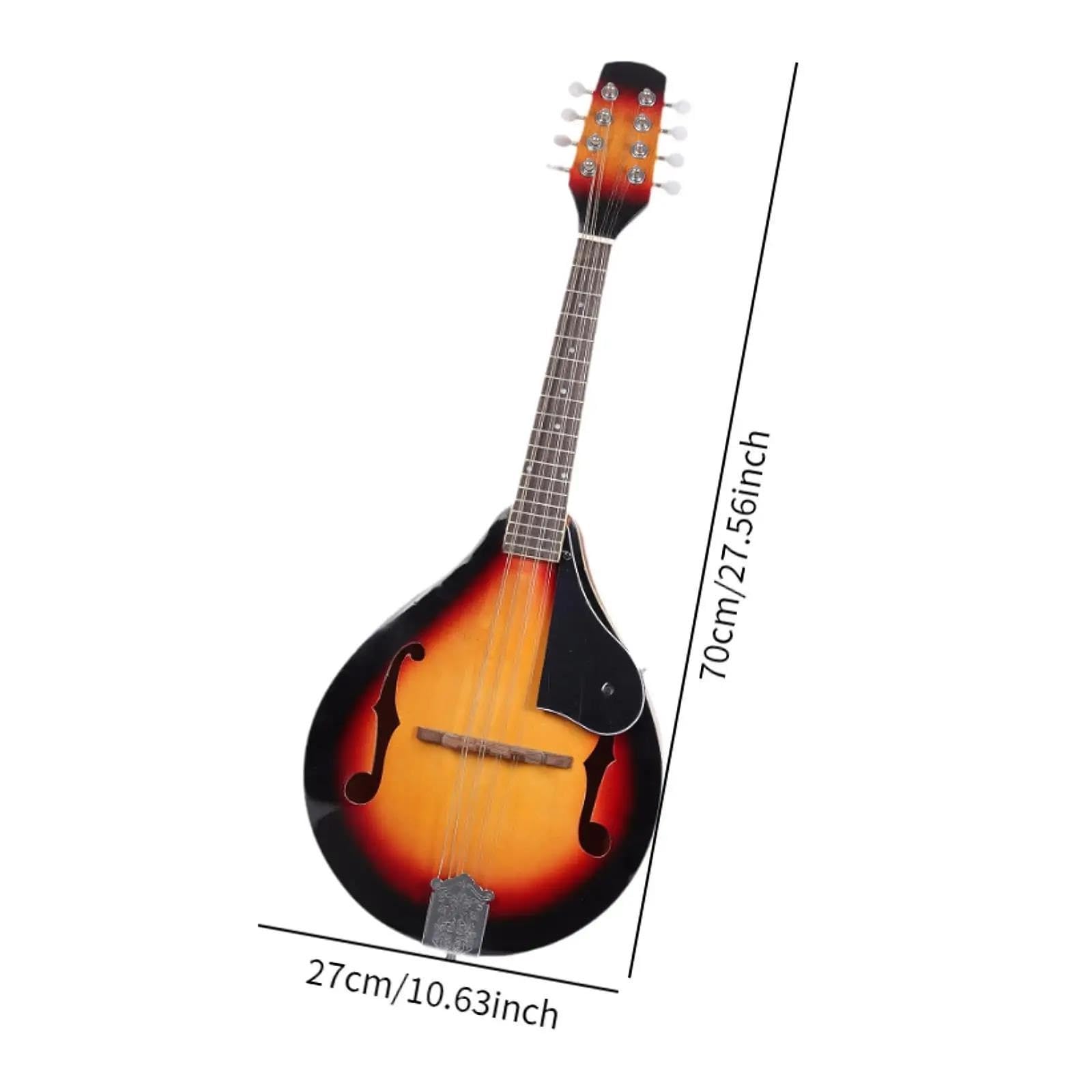 Instrument Mandolinowy 8-strunowa Mandolina Akustyczna Profesjonalny Instrument Smyczkowy O Pięknym Brzmieniu Instrument Dla Początkujących Dorosłych