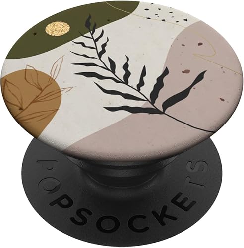 PopSockets PopSockets intercambiables con formas y siluetas de hojas abstractas en tono tierra