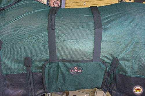 Image of HILASON Horse Fly Sheet UV Protect Breathable Mesh Bug Mosquito Spring | Summer Horse Rug | Fly Rug