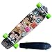 Hignful Skateboard Surf Skate Tavola Carver Skateboard Professionale Mini Cruiser Skate Tavola in Acero A 7 Strati, Cuscinetti A Sfera ABEC High Speed Bambini Principianti Adolescenti Scooter