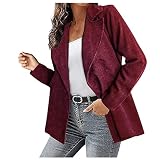 Manteau pour Femme FêTe des MèRes Col V Profond Manteau Dentrainement Strickjacke Famme Amincissant A Manches Longues Casual Moelleux Grande Taille Uni