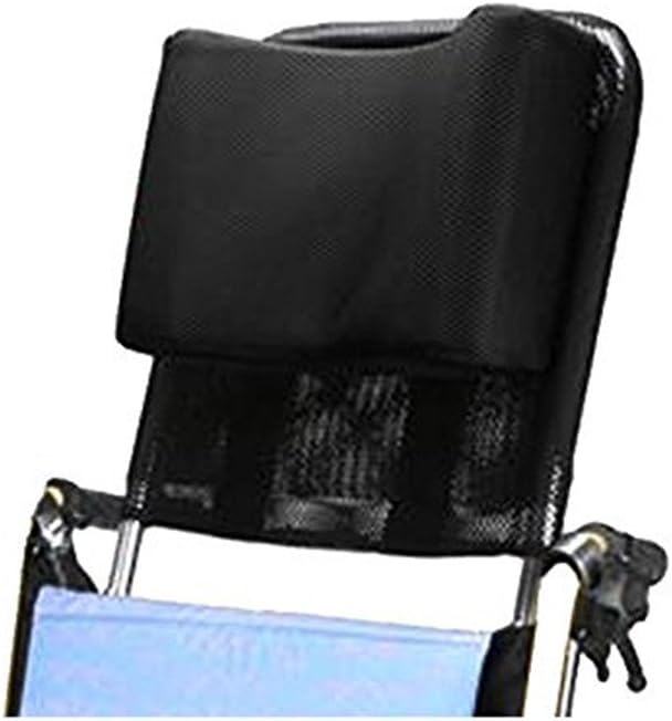 Wheelchair Headrest Neck Support Head Padding Adjustable Height and Angle & Portable for Adults Travel Wheelchair (Seat Width16"-20") Accessories,Black