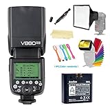 Godox V860II-N V860IIN Camera Flash Speedlite i-TTL HSS 2.4G Li-ion Battery Compatible for Nikon DSLR Cameras + HuiHuang USB LED