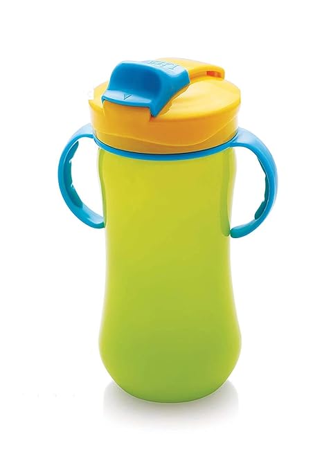 Shopfork Big Milk Bottle for Kids Plastic Sipper for Kids School Milk Sipper Bottle for Kids (Green)