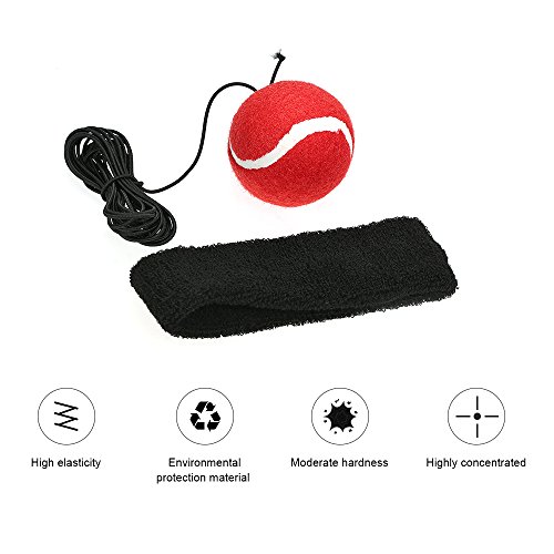 Andoer Boxe Reflex Ball Fight Ball com faixa ajustável para reflex Speed ​​Training Boxe Punch Exerc