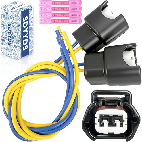 SDYYDS S2888 2Pcs Vapor Canister Purge Valve Connector Wiring Harness Kit Compatible with Select Nissan Infiniti Subaru Toyota Models -Replaces# EC2788, 1P3373, PT2870