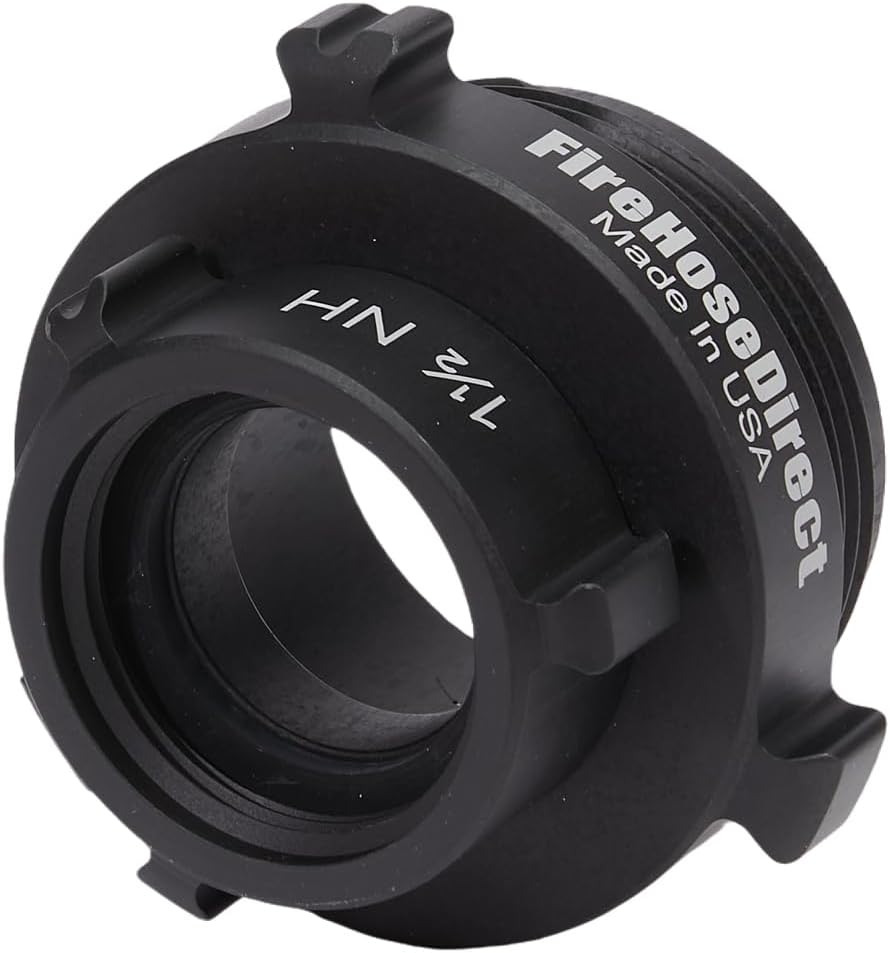 FireHoseDirect Aluminum 1 1/2 inch Swivel Female NH to 2 1/2 inch Male NH Fire Hose Adapter