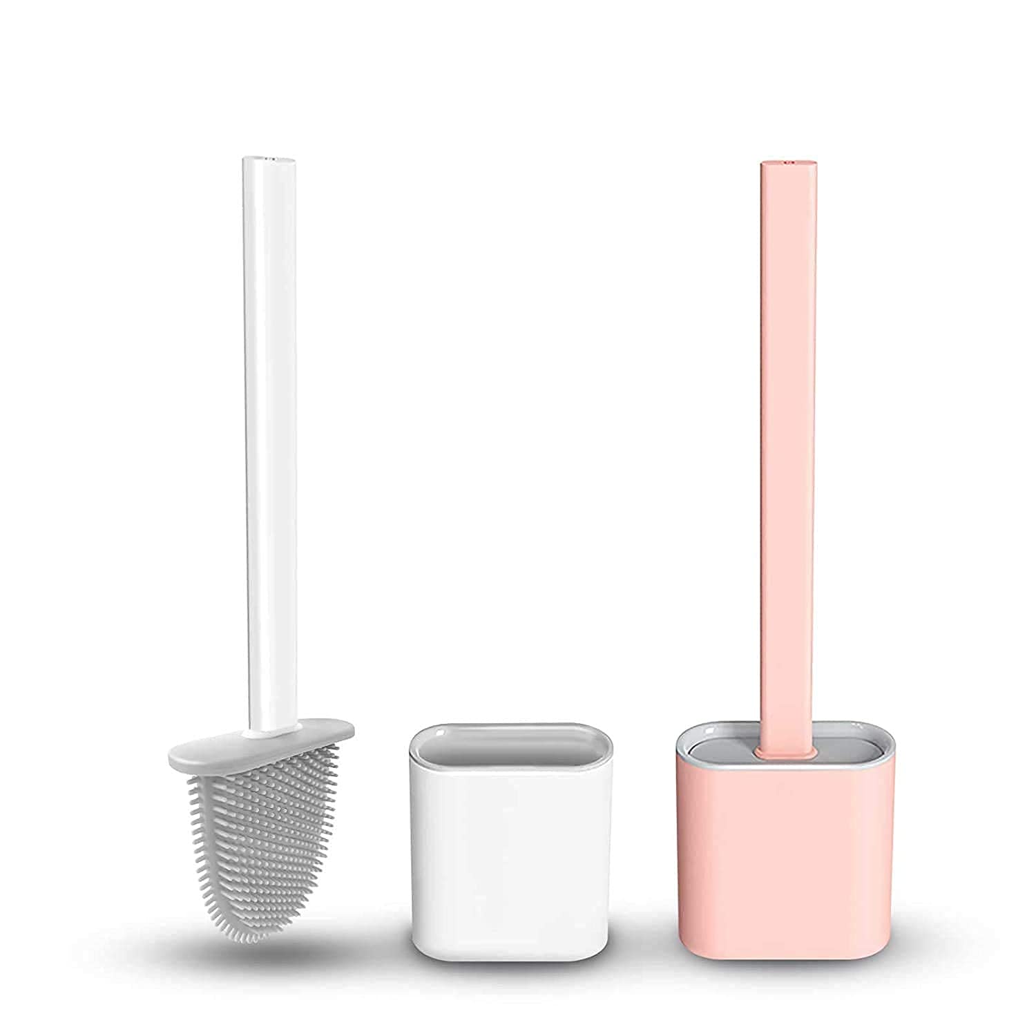 Bexzzor Silicon Toilet Brush with Plastic Holder Slim Flex Toilet Cleaner Brush Anti-drip Set, No-Slip Long Handle Soft Silicone Brush (Pack of 1) (1) (B0CW1PM6YF) Amazon Price History, Amazon Price Tracker
