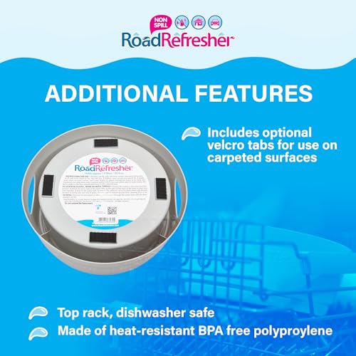 Road Refresher Non Spill Water Bowl Grey Small