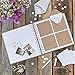 Ginger Ray Natural Kraft Wedding Guestbook with Envelopes 80 Envelope Sleeves Rustic Country