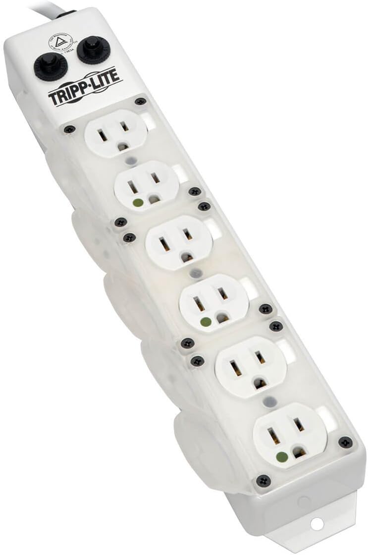 Amazon.com: 6 Outlet Hospital Grade Power Strip - 6ft Cord - Medical ...