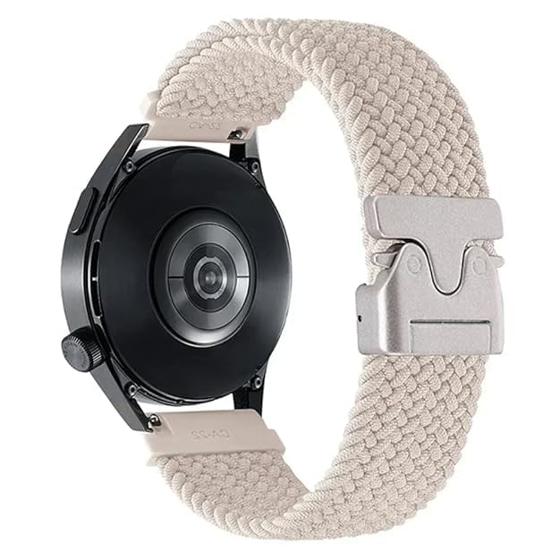 yodi 22mm nylon sport loop ankle/arm band compatible with amazfit helio strap, elastic braided bicep band running replacement for garmin venu 3/venu 2/vivoactive 4/forerunner 255 265/galaxy watch 3 45mm 46mm