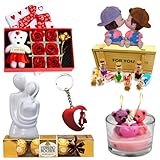 Saugat Traders Valentine 7 Days Gift Set for Girlfriend, Boyfriend - Pack of 7 Items Gift Hamper for Valentine's Day Week Combo