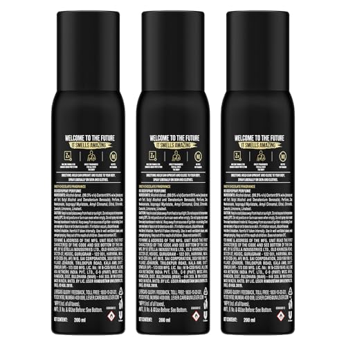 Image of Axe Signature Dark Temptation Long Lasting Deodorant No Gas Body Perfume For Men 200ml, Pack of 3