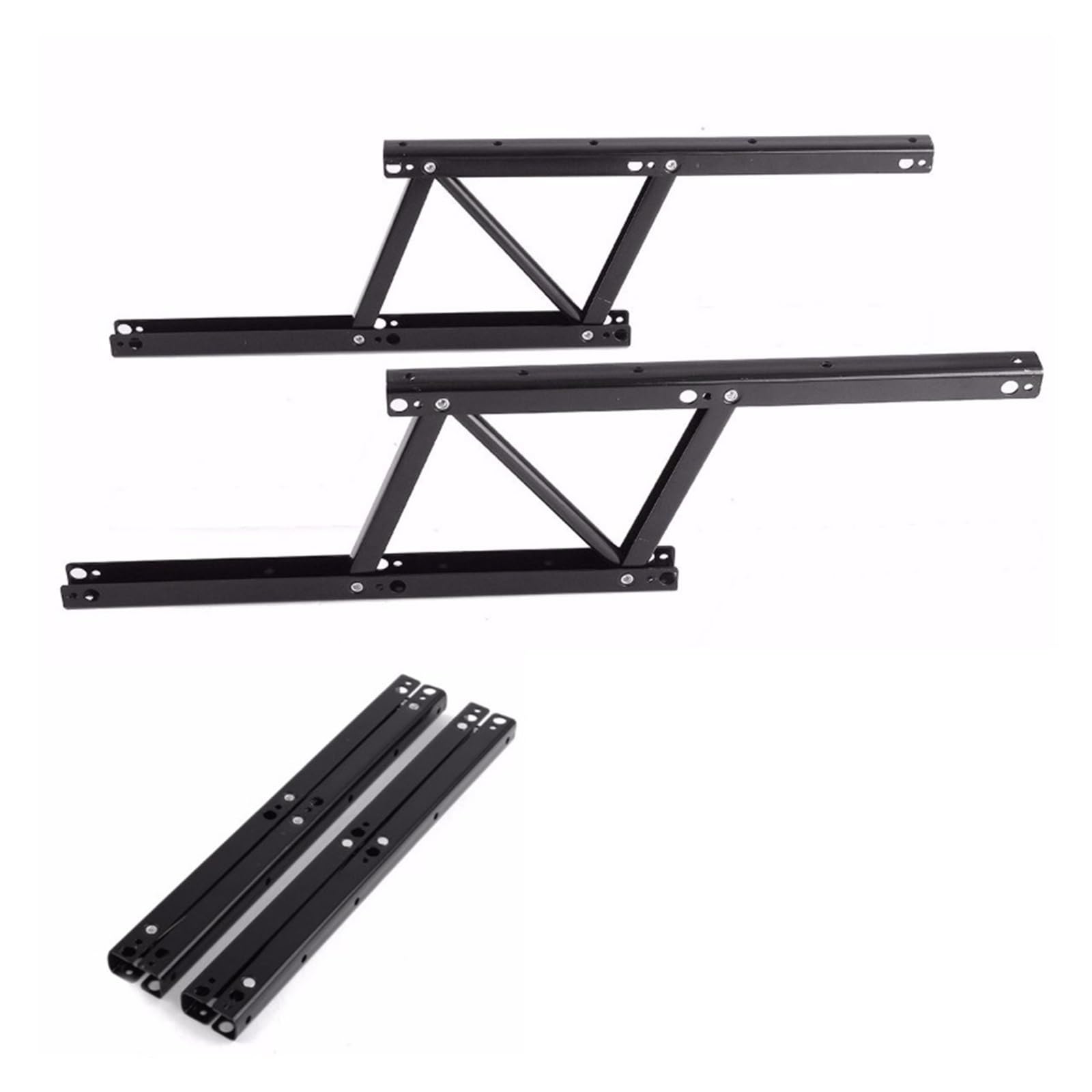 1 par de bisagras de resorte for mecanismo de mesa de centro elevable de 38 x 16,5 cm, herrajes for muebles, for armarios y escritorios.