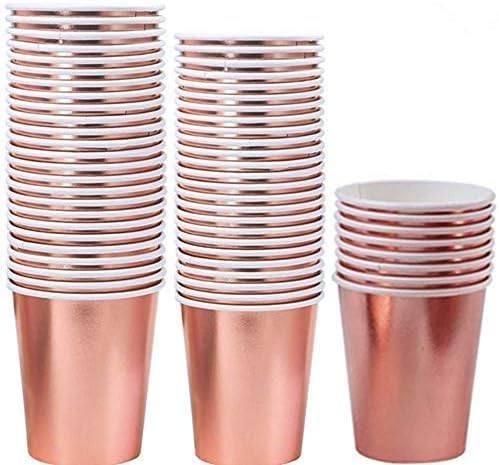 100 Gobelets En Carton Effet Bois - 250ml - Thème Forêt/Cowboy - CEILIWEN - Pour Fêtes