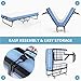 Inofia Foldable Folding Bed, Rollaway Extra Guest Bed with 5 Inch Memory Foam Mattress and Portable Metal Frame on Wheels - Easy Storage - Space Saving - Twin Size - 75 inches x 38 inches