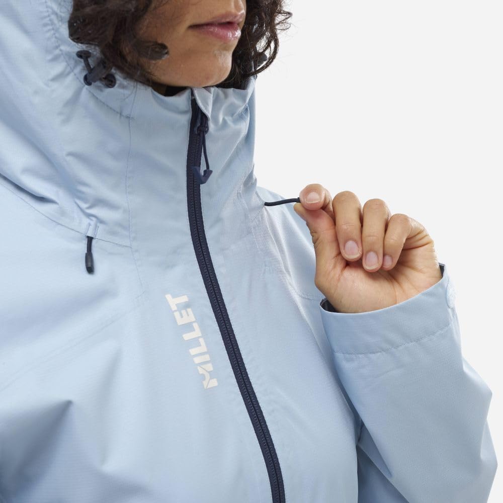 MILLET - Fitz Roy GTX JKT M - Veste Hardshell Femme - Membrane Gore-Tex Imperméable - Approche, Randonnée, Trekking, Lifestyle, Bleu Clair, XS