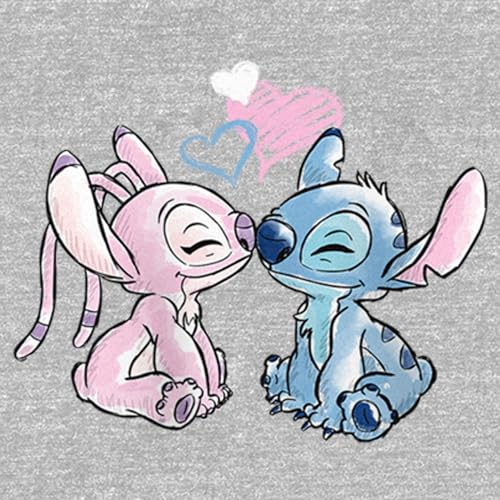 Disney Girl's Lilo & Stitch with Angel Couple T-Shirt2