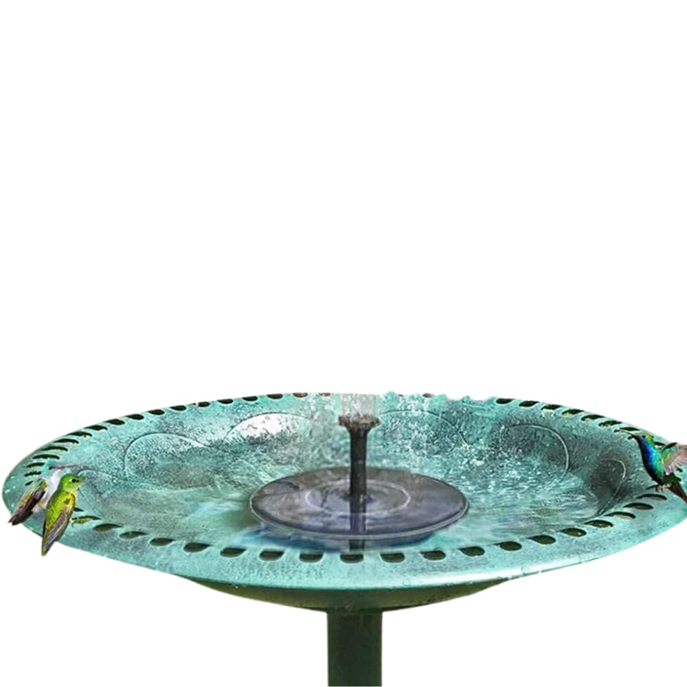 Drumstone (𝐒𝐩𝐞𝐜𝐢𝐚𝐥 𝟏𝟓 𝐘𝐞𝐚𝐫𝐬 𝐖𝐚𝐫𝐫𝐚𝐧𝐭𝐲) Solar Fountain Pump for Garden, Bird Bath, Fish Tank, Pond, Pool & Aquarium | Black 6.29” Floating Solar Water Fountain Pump-image-11