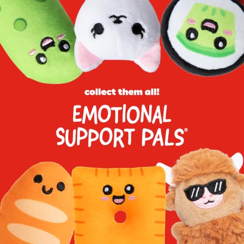 Image of Emotional Support Pals Cheez-It by Relatable - Cute Stuffed Animals and Toys, Squishy Toys and Plushies, Great Gift Ideas for Loved Ones of All Ages - Includes 5 Plushies with Plush Carrying Basket