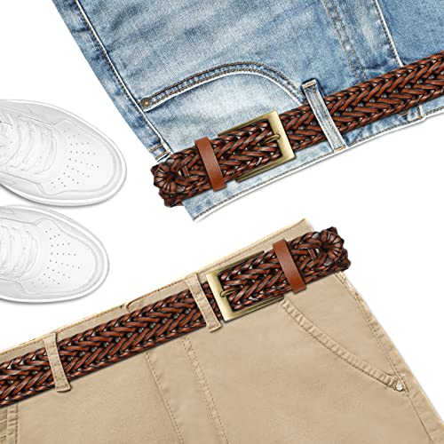 Image of Lavemi Men's Real Leather Ratchet Dress Belt with Automatic Buckle,Elegant Gift Box