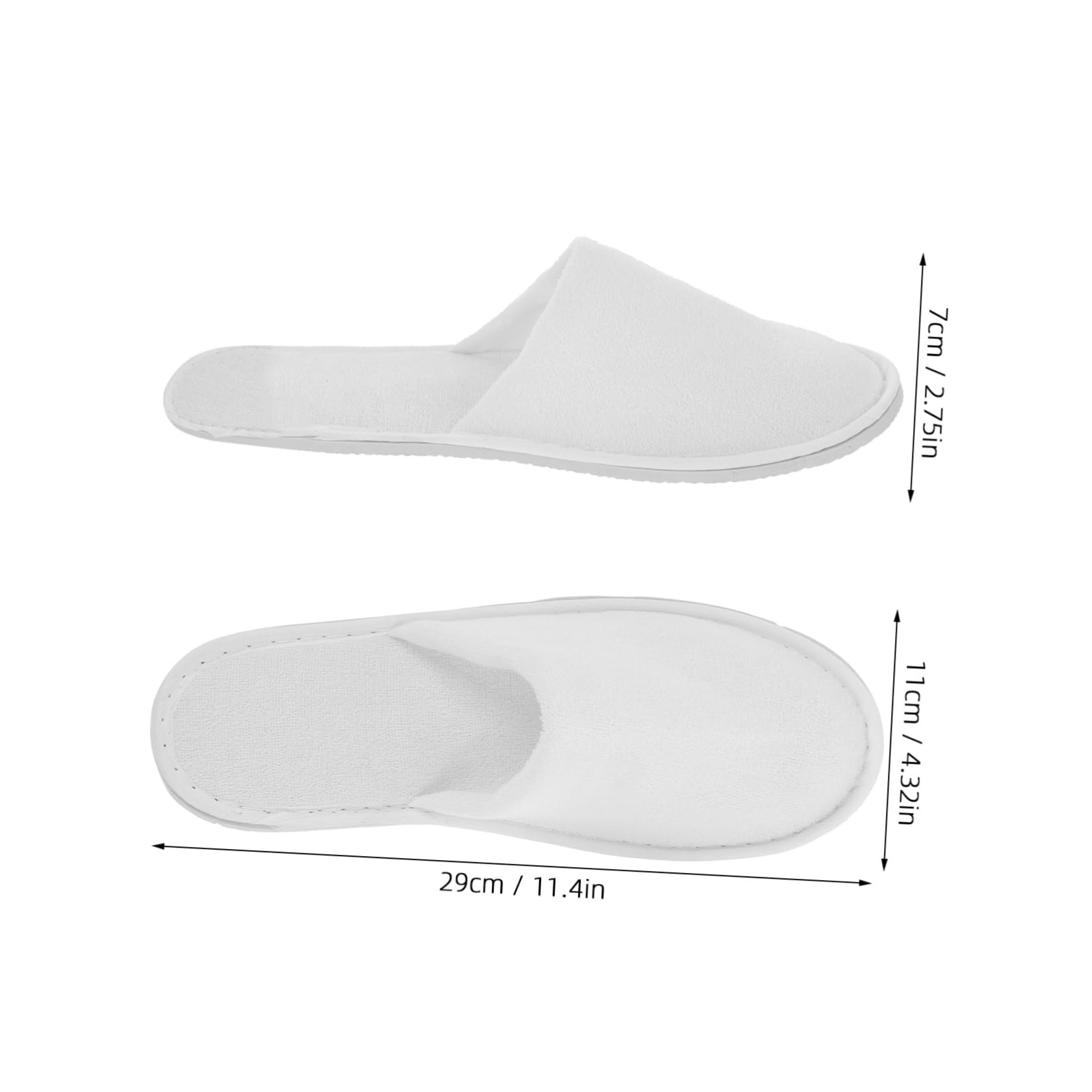 GALPADA 5 Pair Hotel Spa Slippers Unisex Outdoor Disposable Guest Shoes Comfortable Soft Material for Travel Wedding Home