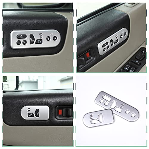 Marco de panel de interruptor de memoria Hummer H2 acabado elegante protector interior, 2 piezas 6