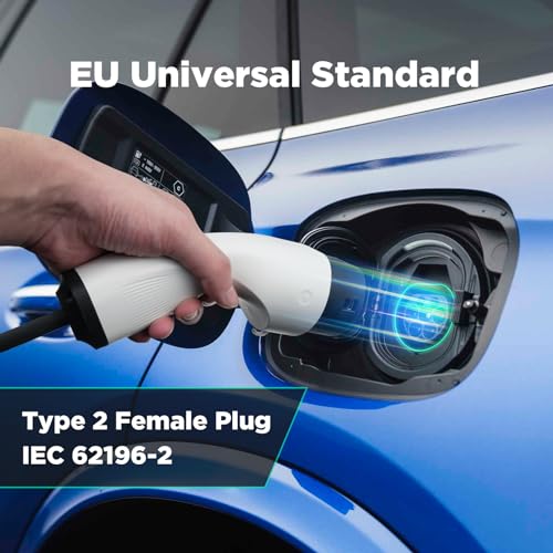 Wallbox 7.4kW Type 2 Electric Vehicle Home Charging Station Single Phase Cable 6M Outdoor and Indoor Use