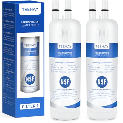 TEEHAY 9081 Water Filter Replacement, Compatible with P5WB2L, P4RFWB, P4RFKB2, Kenmore 9930, 46-9930, 9081, 46-9081, 9930P, 469930, 04609930000 (2 Pack)