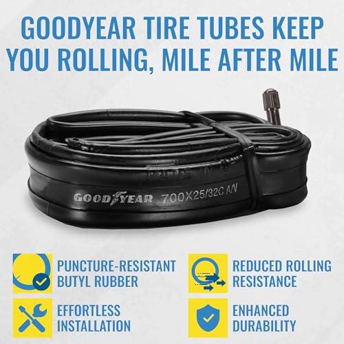 image for Goodyear Bicycle Tube, 25/32c - 25/32c Bike Tube with Butyl Rubber - D