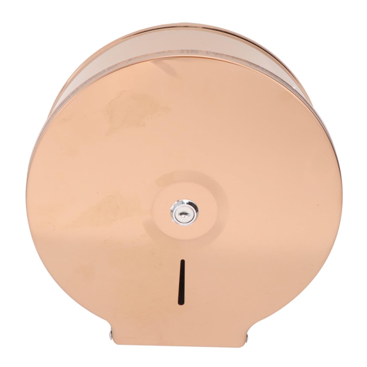 Portarotolo Carta Igienica da Parete in Acciaio Inox 304 Dorato | Tondo, Uso per Bagno e Toilette, Funzione Anti-spruzzo e Spazio Contenitivo