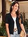 GRACE KARIN Bolero Sweaters for Women Trendy Soft Knit Open Front Shrug Stylish Casual Cardigan Black,XL