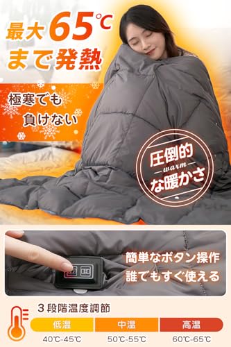 RAVAcoco 電気毛布 5wayタイプ 20000mAh