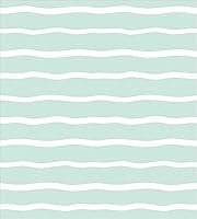 Vista 2 de Ambesonne Juego de funda de edredón color menta, líneas onduladas horizontales a rayas blancas abstractas de tonos suaves, exhibición de arte