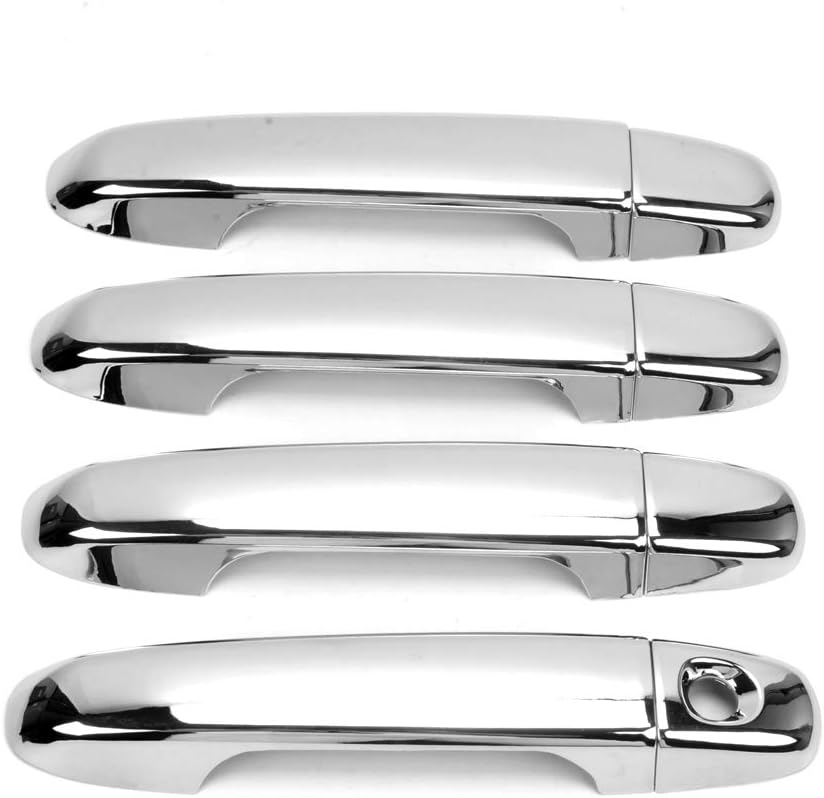 Dreamseek 8Pcs 4 Door Handle Cover Compatible Toyota Camry 2012 2013 2014 Exterior ABS Molding Protector Trim (Chrome Plated)
