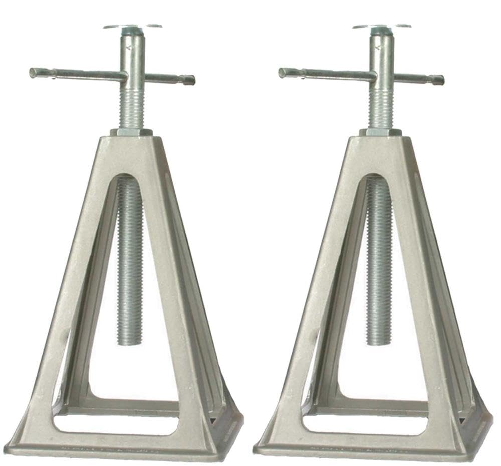 Camco Olympian Aluminum Stack Jacks, Stabilize And Level Your RV Or Camper - 2 pack