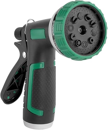 Miniatura 7 de Carrete de manguera de jardín retráctil, carrete de manguera de agua duradero de 100 pies x 12 pulgadas con soporte giratorio de 180 grados,