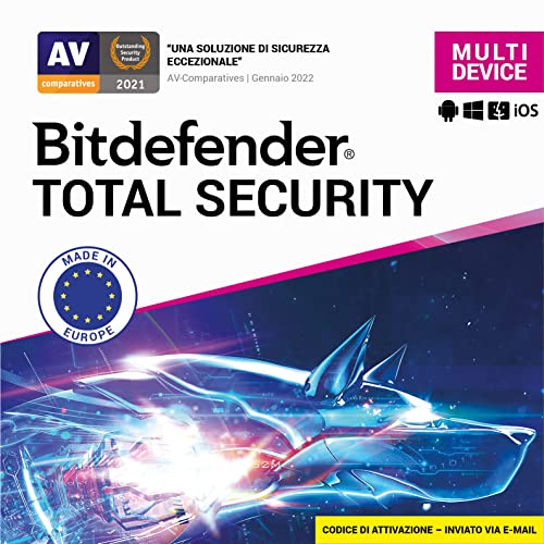 Protezione completa per Windows, macOS, iOS e Android. Nessun impatto sulle prestazioni del dispositivo. Protezione dati in tempo reale, Prevenzione alle minacce di rete, Protezione da ransomware multilivello, Protezione dei social network, Protezione webcam, Modalità gioco/film/lavoro, Anti-phishing, Anti-frode, Anti-spam, Modalità Soccorso, Bitdefender VPN (200 MB/giorno), Crittografia file, Gestore password, File Shredder, Valutazione vulnerabilità, Autopilot sicurezza e molto altro.